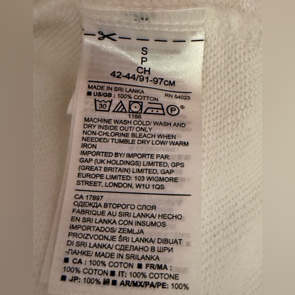 Banana Republic Women's White Sweatshirt - Picture 4 of 8